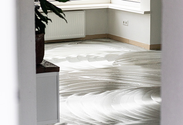 lijmen van een pvc vloer