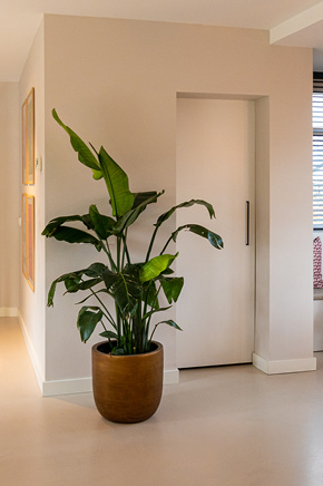 gietvloer op de slaapkamer