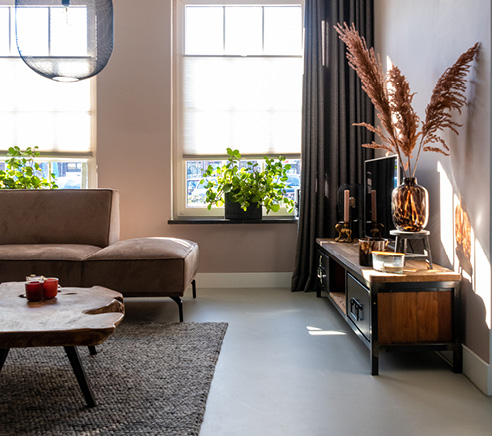 gietvloer in een appartement plaatsen