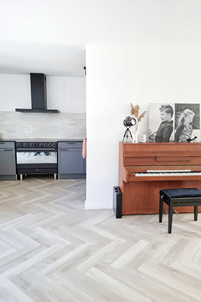 strepen op pvc vloer