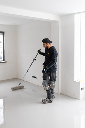 pvc vloer laten leggen en egaliseren