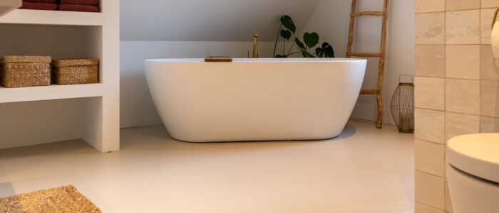 Gietvloer in de badkamer geschikt?