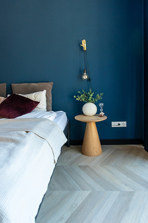 slaapkamer met hongaarse punt